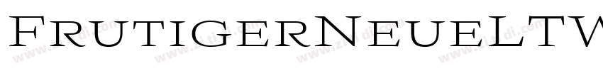 FrutigerNeueLTW1G Re字体转换